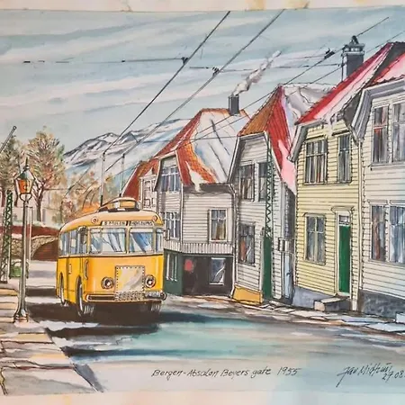 Dinbnb Homes I 700m To Bryggen & Street Parking برغن